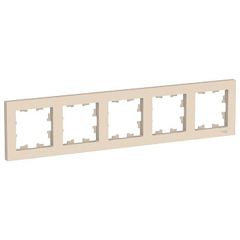 Рамка 5-м AtlasDesign универс. беж SE ATN000205