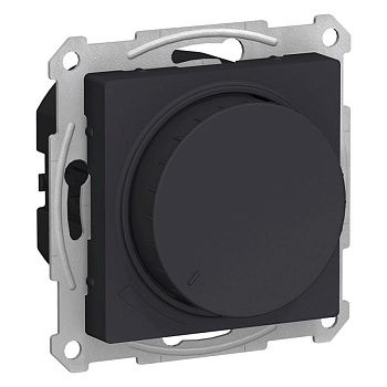 Механизм светорегулятора поворотно-нажимной AtlasDesign 400Вт карбон SE ATN001023