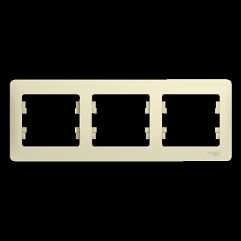Рамка 3-м Glossa горизонт. беж. SЕ GSL000203