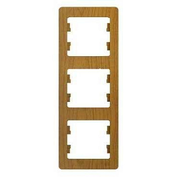 Рамка 3-м Glossa вертик. дуб SE GSL000507