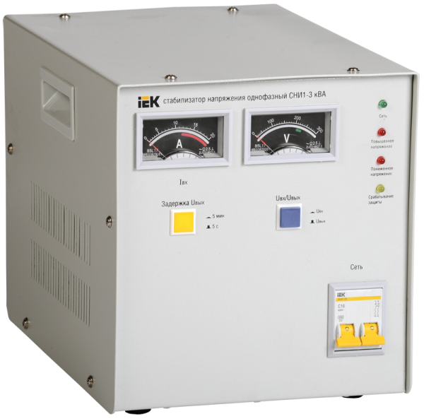 Стабилизатор напряжения СНИ 1/220 3.0кВА 1ф ИЭК IVS10-1-03000