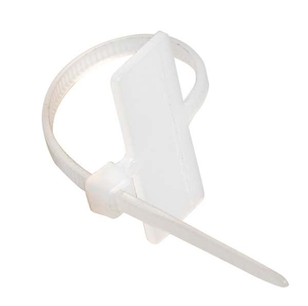 Хомут кабельный ХП2 2.5х100 нейл. бел. с таб. 24х10 (уп.100шт) ИЭК UHH62-3-100-100