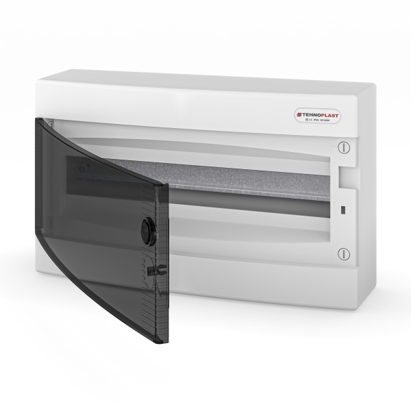 Щит навесной 1 ряд 18 мод. прозрачная дверца IP40 N18C