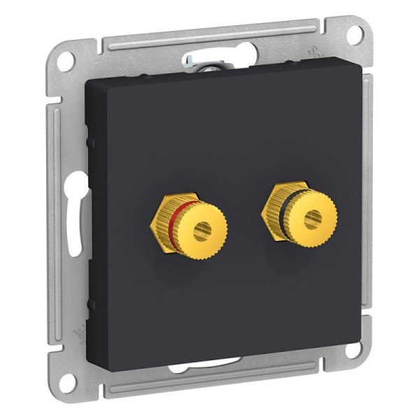 Аудиорозетка 2-м AtlasDesign карбон SE ATN001087