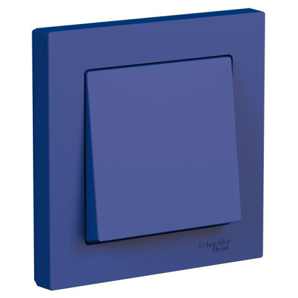 Выключатель 1-кл. СП AtlasDesign 10А IP20 (сх. 1) 10AX в сборе аквамарин SE ATN001112