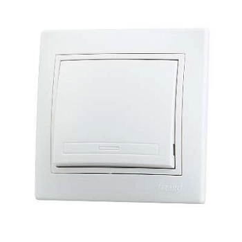 701-0202-100 Выключатель 1-кл. Mira бел.Lezard