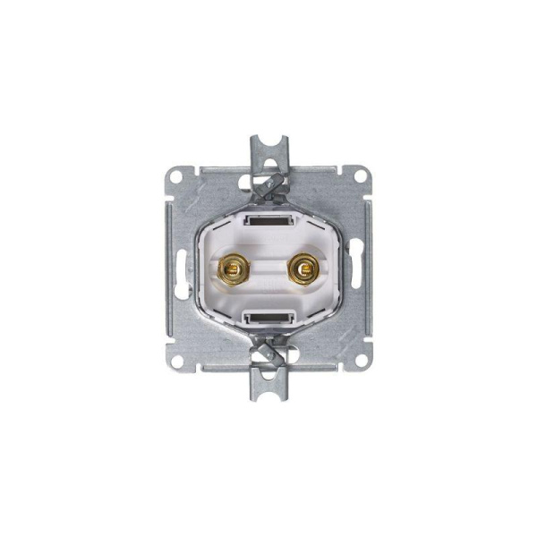 Аудиорозетка 2-м AtlasDesign алюминий SE ATN000387