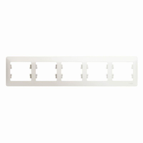 Рамка 5-м Glossa горизонт. перламутр SЕ GSL000605