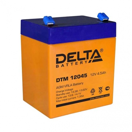 Аккумулятор 12В 4.5А.ч. Delta DTМ 12045