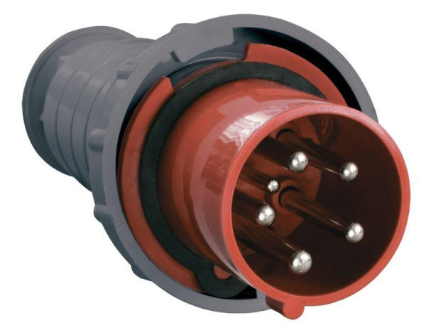 Вилка переносная 3P+PE+N 63А 380В IP54 ССИ-035 IEK PSR02-063-5