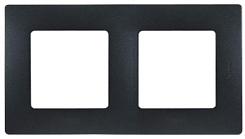 Рамка 2-м Etika антрацит Leg.672582