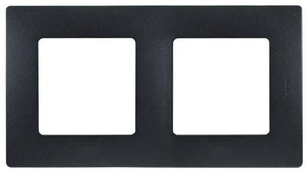 Рамка 2-м Etika антрацит Leg.672582