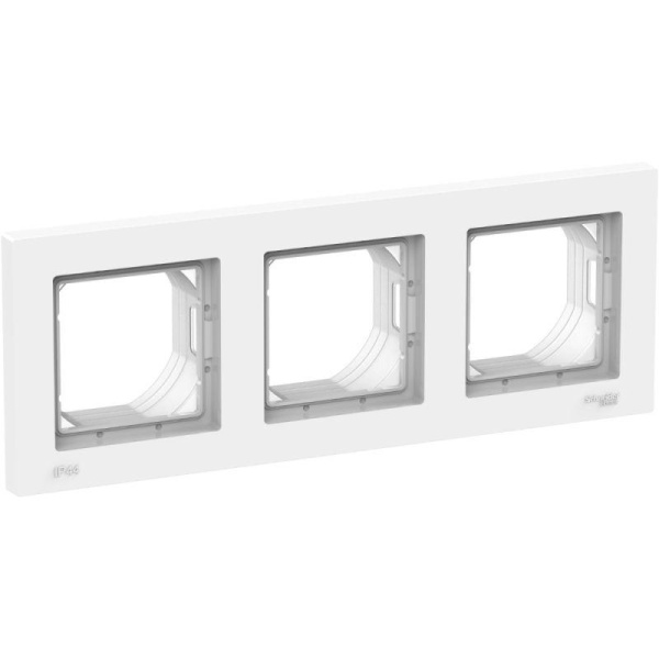 Рамка 3-м AtlasDesign Aqua IP44 бел SE ATN440103