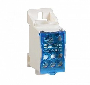 Блок распределительный на DIN-рейку РБД-160А ИЭК RBD-160