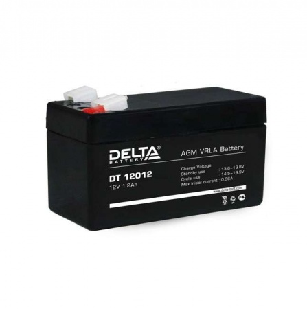 Аккумулятор 12В 1.2А.ч Delta DT 12012