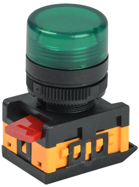Арматура светосигнальная AL-22TE зел. цил. ИЭК BLS30-ALTE-K06