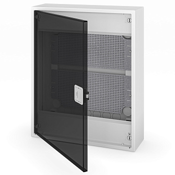 Щит навесной мультимедийный 2 ряда прозрачная дверца IP40 N24ALFA IT
