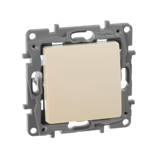 Механизм переключателя 1-кл. Etika винт. сл.кость. Leg. 672305