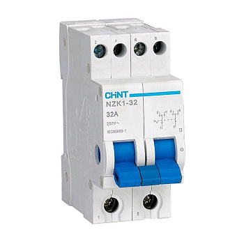 Модульный переключатель NZK1-32 2Р 32А 3 положения CHINT 643001