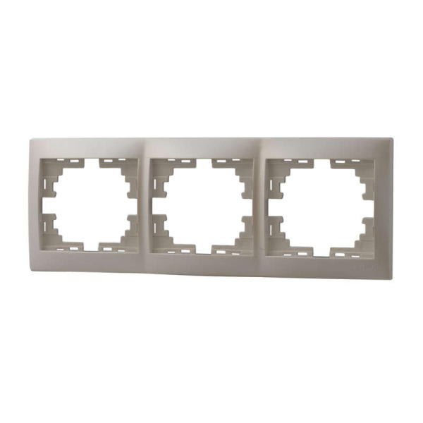 Рамка 3-м Мира горизонт. жемчуж. Lezard 701-3000-148