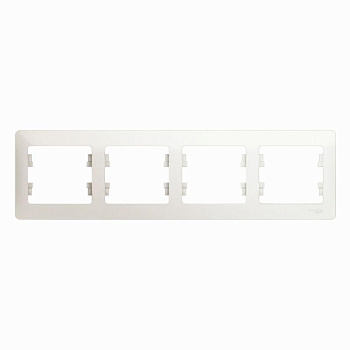 Рамка 4-м Glossa горизонт. перламутр SЕ GSL000604