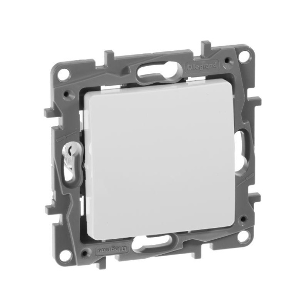 Механизм выключателя 1-кл. СП Etika 10АX безвинт. зажимы бел. Leg 672201