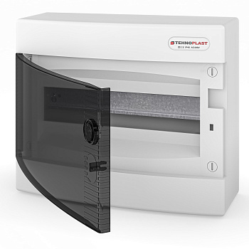 Щит навесной 1 ряд 12 мод. прозрачная дверца IP40 N12C