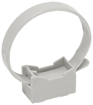 Держатель хомутный для труб со стяжкой CFF2 d32-63 сер. ELASTA IEK CTA10MP-CFF263-K41-100