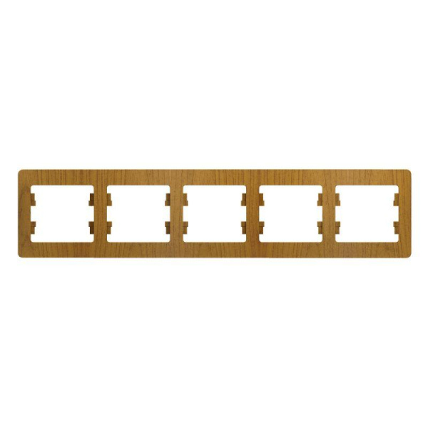 Рамка 5-м Glossa горизонт. дуб SЕ GSL000505