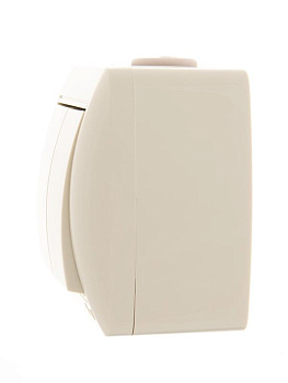 710-0300-101 Выключатель 2-кл. ОП Nata крем. Lezard