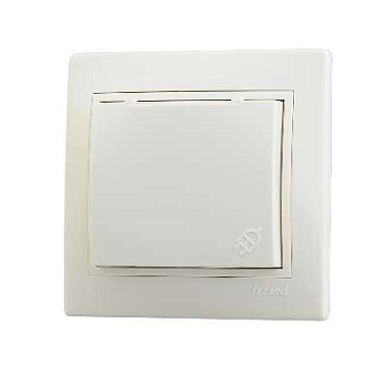 701-0303-123 Розетка 1-м Mira с заземл. с крыш. керам. Lezard