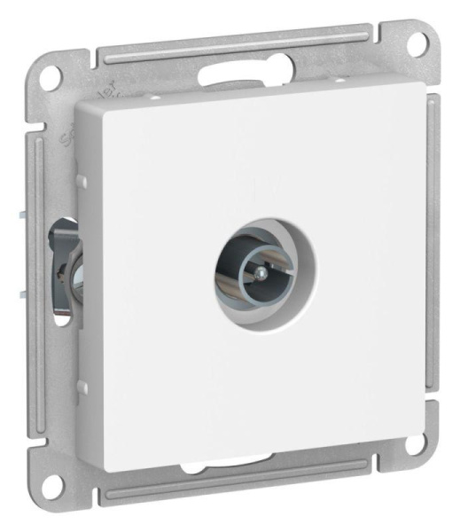 Розетка телевизионная TV антенна AtlasDesign коннектор механизм лотос SE ATN001393