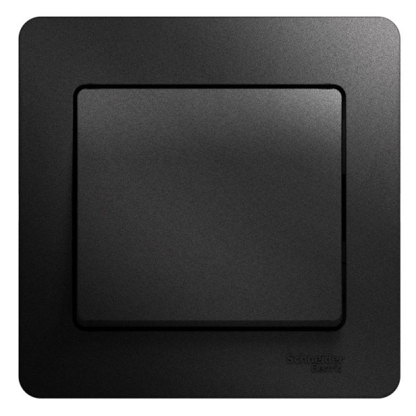 Выключатель 1-кл. Glossa 10А IP20 (сх. 1) 10AX в сборе антрацит SE GSL000712