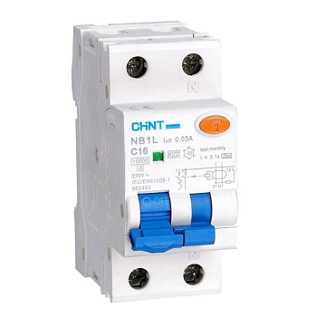 Диф. авт. NB1L 1P+N C20А 30mA (10kA) AC CHINT 203108