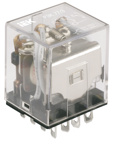 Реле РЭК 77-4 10А 24В AC ИЭК RRP10-4-10-024A