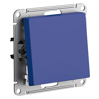 Выключатель 1-кл. СП AtlasDesign 10А IP20 (сх. 1) 10AX с самовозвратом механизм аквамарин SE ATN001115