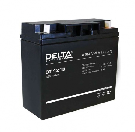Аккумулятор 12В 18А.ч Delta DT 1218