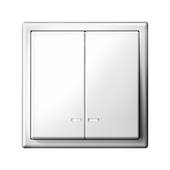 Выключатель 2-кл. ArtGallery (сх. 5а) 10AX с подсветкой механизм бел. SE GAL000153