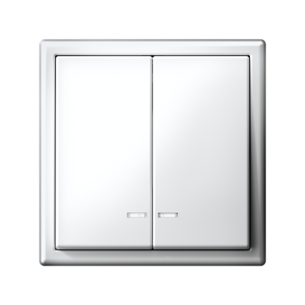 Выключатель 2-кл. ArtGallery (сх. 5а) 10AX с подсветкой механизм бел. SE GAL000153