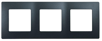 Рамка 3-м Etika антрацит Leg. 672583