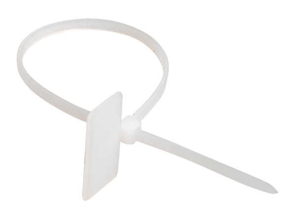 Хомут кабельный ХП1 2.5х110 нейл. бел. с таб. 20х13 (уп.100шт) ИЭК UHH61-3-110-100