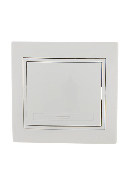 701-0202-107 Выключатель 1-кл. Mira промежуточный бел. Lezard