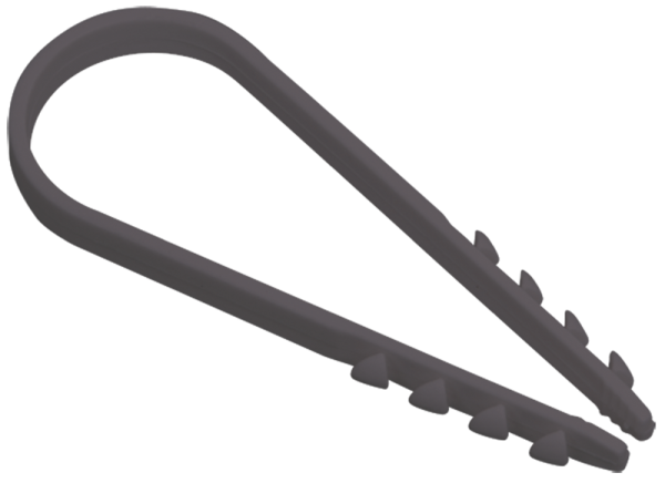 Дюбель-хомут 5-10мм d=5мм для круглого кабеля нейлон черн. (уп.100шт) ИЭК UHH36-5-10-100