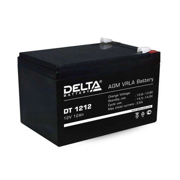 Аккумулятор 12В 12А.ч. Delta DT 1212