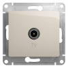 Розетка телевизионная оконечная TV 1-м СП Glossa 1дБ механизм молочн. SE GSL000991