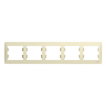 Рамка 5-м Glossa горизонт. беж. SЕ GSL000205