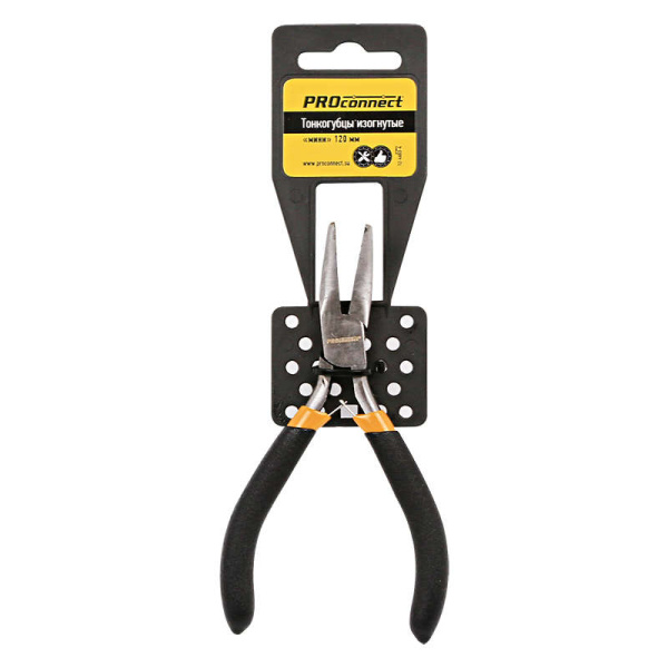 Тонкогубцы изогнутые "мини" 120мм PROCONNECT 12-4603-4
