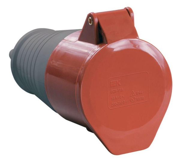 Розетка переносная 3Р+РЕ+N 16А 380В IP44 ИЭК ССИ-215 IEK PSR22-016-5