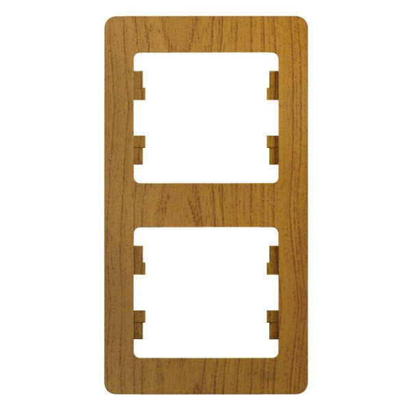 Рамка 2-м Glossa вертик. дуб SE GSL000506