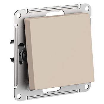 Выключатель 1-кл. СП AtlasDesign 10А IP20 (сх. 1) 10AX с самовозвратом механизм песочный SE ATN001215